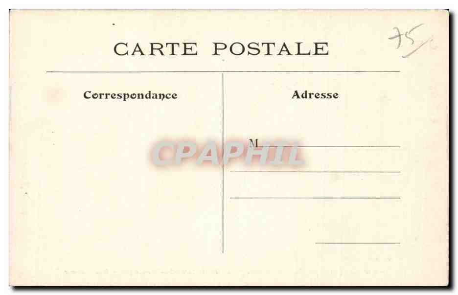 Paris Historique - 3 - St Martin des Champs - Rue Reaumur - CPA  — Verso