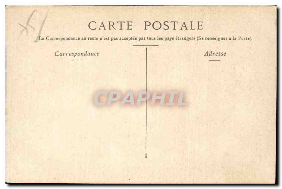 CPA Paris Eglise Ste Elisabeth du Temple — Rückseite