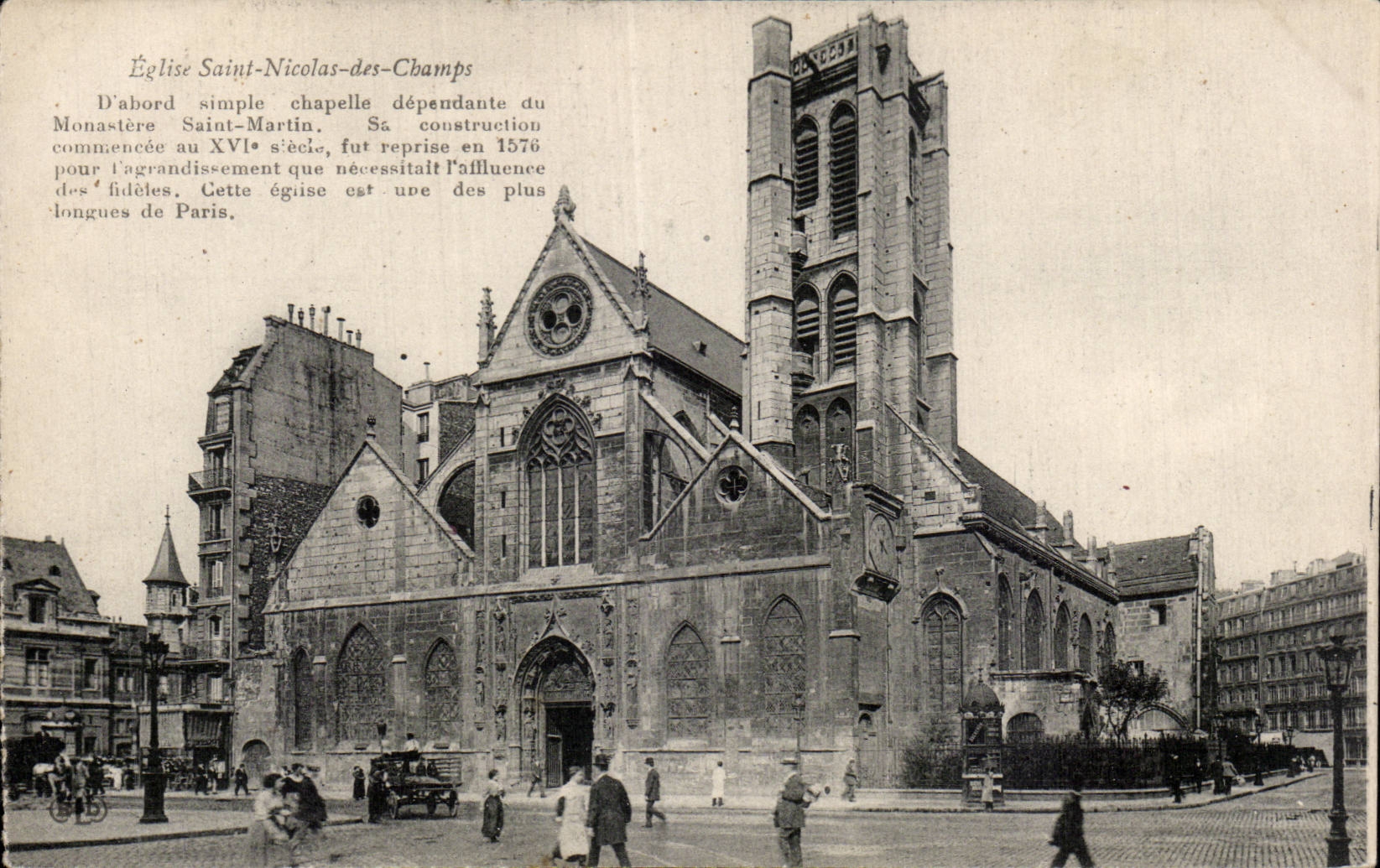 Paris Historique - 3 - Eglise Saint Nicolas des Champs - CPA 