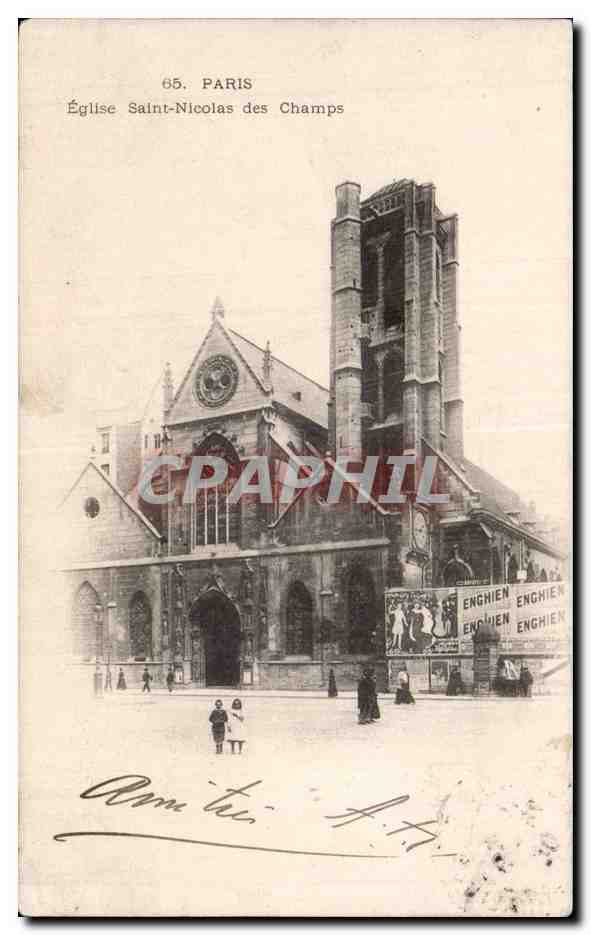 Paris - 3 - Eglise Saint Nicolas des Champs - CPA 