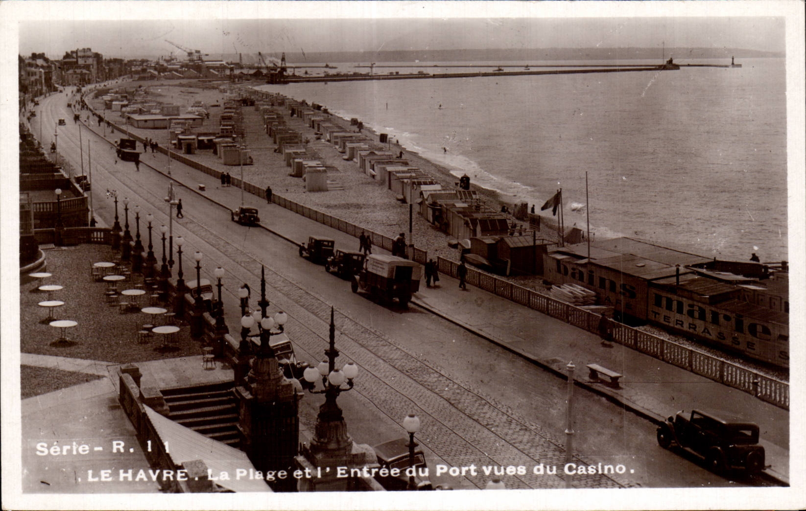 Le Havre - La Plage et l Entree du Port - CPA 