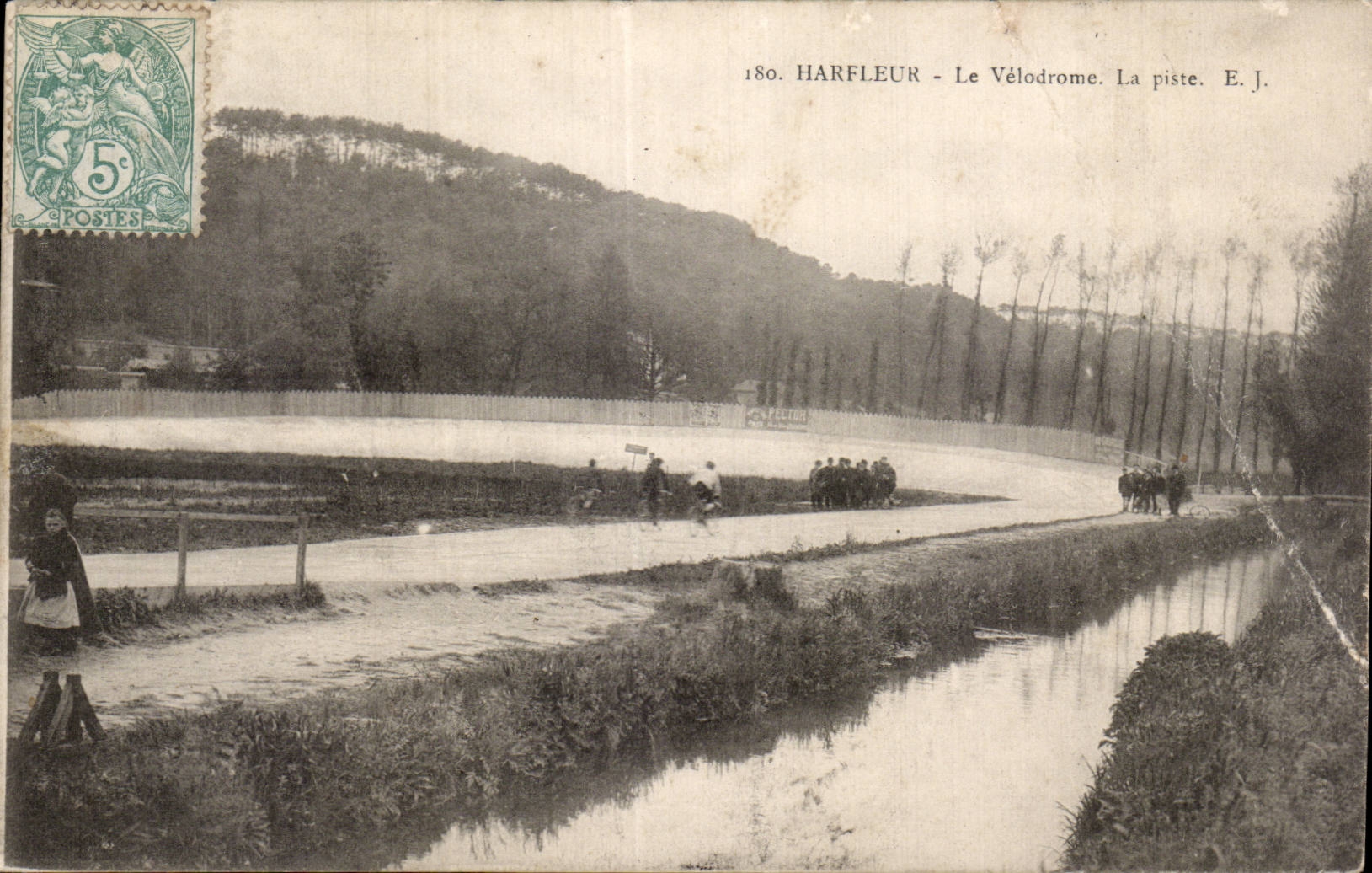 Harfleur - Le Velodrome - La Piste Velo - CPA 