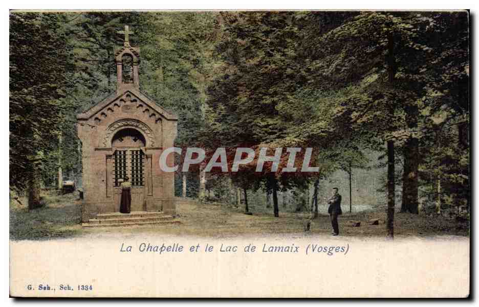 La Chapelle et le Lac de Lamaix - CPA 