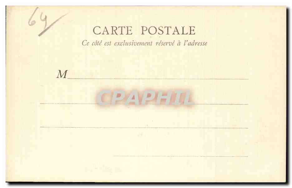 Biarritz - Passerelle et Rocher de la Vierge - CPA  — Rückseite