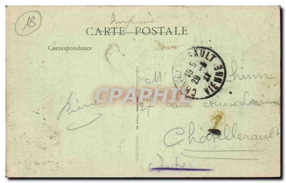 Saint-Amand-Montrond — Vista Generale (lato Est) — Editore sconosciuto, n°1 — Verso