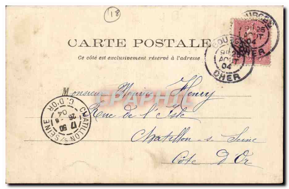 Bourges - Le Musee - CPA  — Rückseite