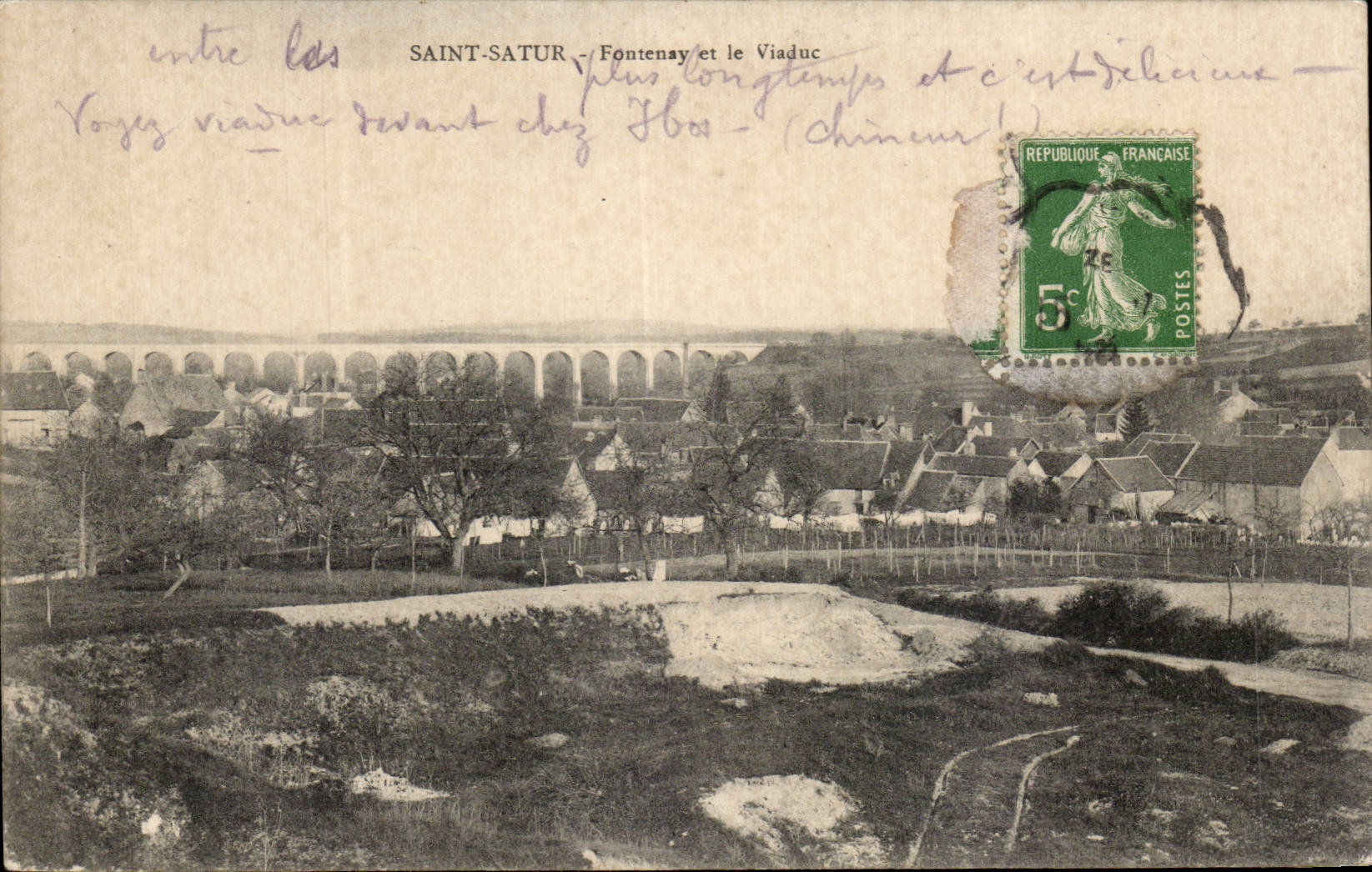 Saint Satur - Fontenay de la Viaduc CPA 