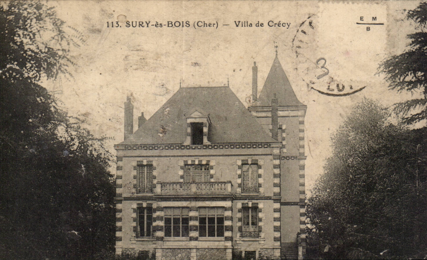 CPA Sury es Bois Villa de Crecy