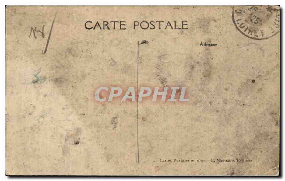 CPA Sury es Bois Villa de Crecy — Rückseite