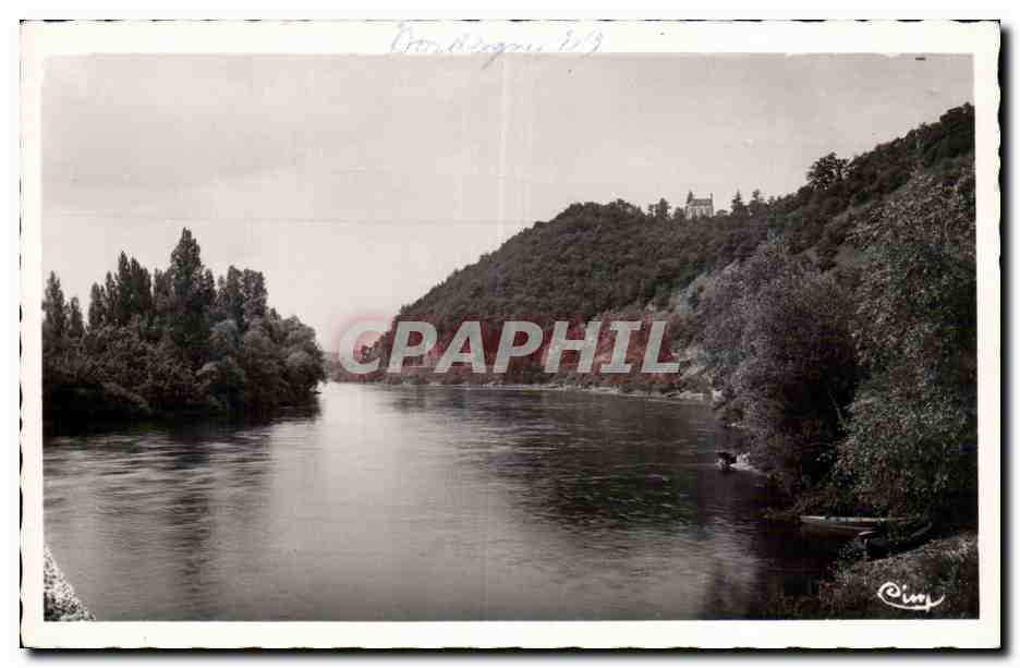 CPSM St Cyprien La verte douceur des soirs sur la Dordogne