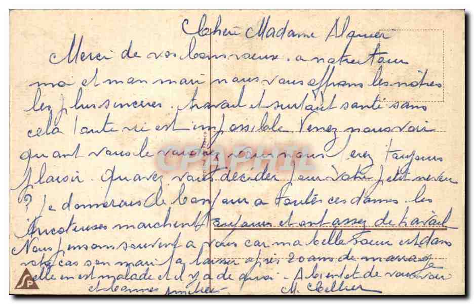CPA Fantaisie Fleurs Bonne annee Roses — Back