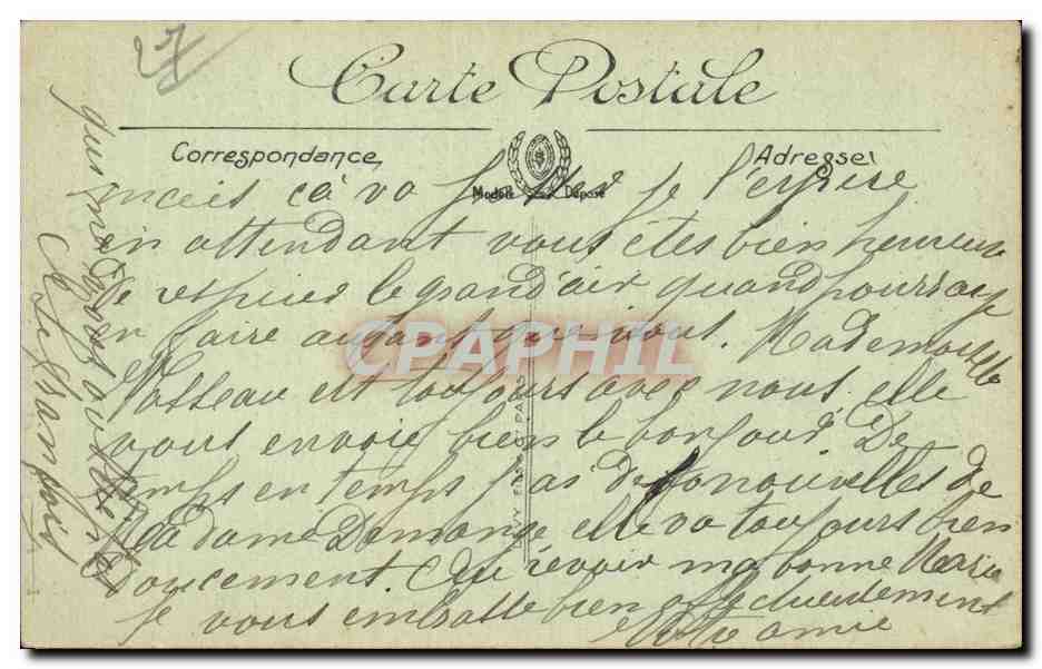 CPA Evreux la tour de l horloge — Rückseite