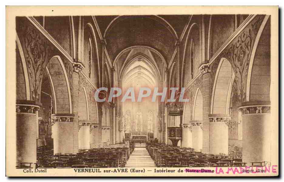 Verneuil-sur-Avre (Eure) — Intérieur de Notre-Dame — Coll. Duteil