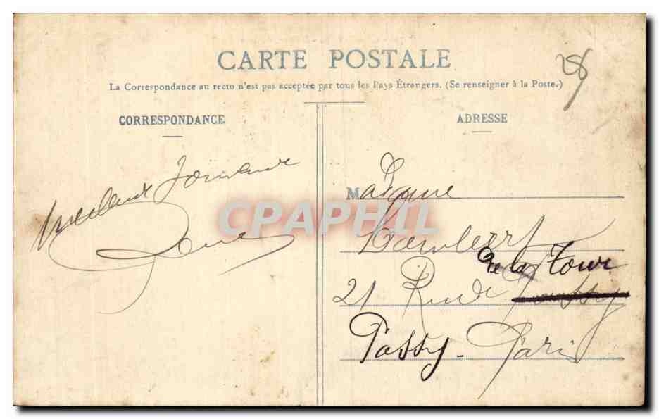 Chartres - L'Eure, du Pont Bouju — Gh. F., D. — n°39 — Rückseite