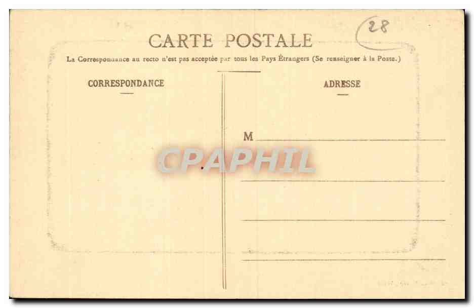 CPA Anet Le chateau vue de la piece d eau — Rückseite