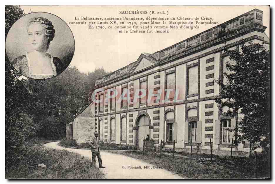 Saulnières (E.-et-L.) — La Bellassière, ancienne buanderie du château de Crécy — G. Foucault, édit., Dreux
