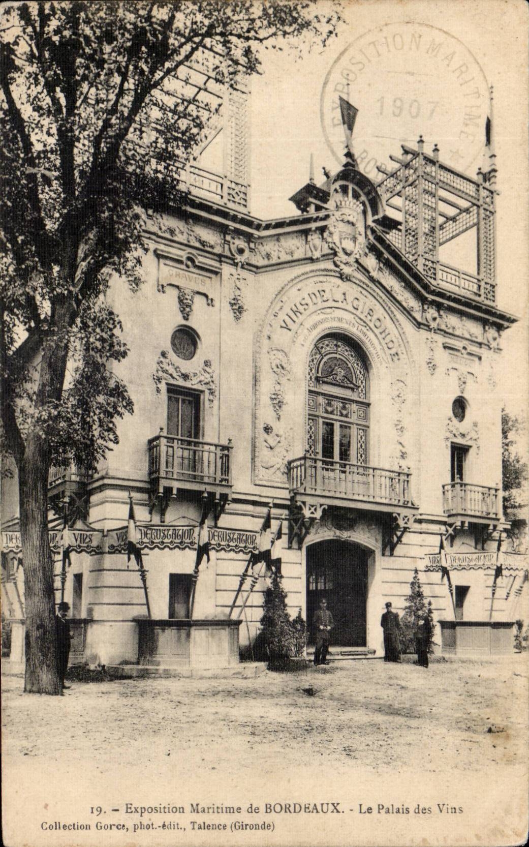 Le Palais des Vins — Exposition Maritime de Bordeaux — phot.édit. Talence (Gironde)