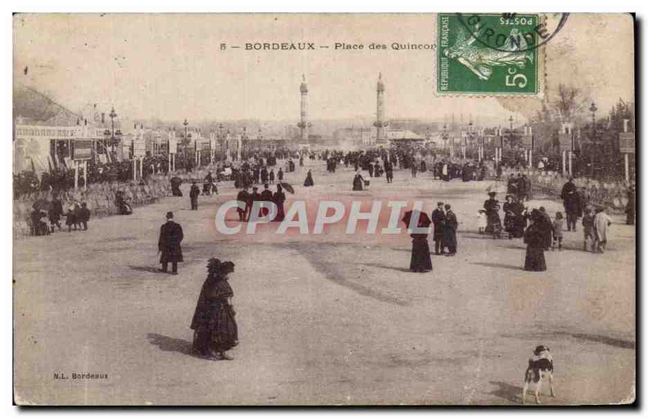 Bordeaux - La Place des Quinconces - CPA 