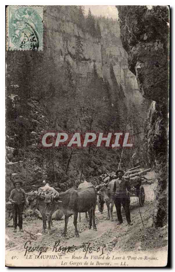 Les Gorges de la Bourne — Route du Villard de Lans à Pont-en-Royans — LL