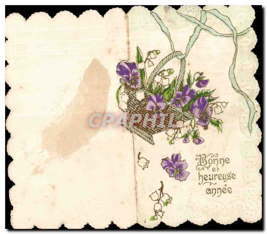 Fleurs Bonne Heureuse Annee - CPA - Recto