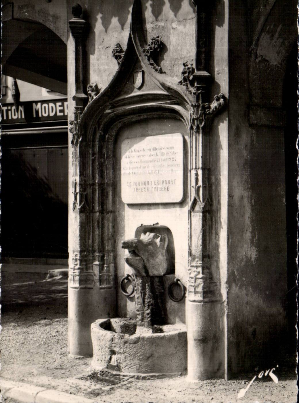 Salies-de-Béarn — La fontaine du sanglier — Édition JOVY - PAU