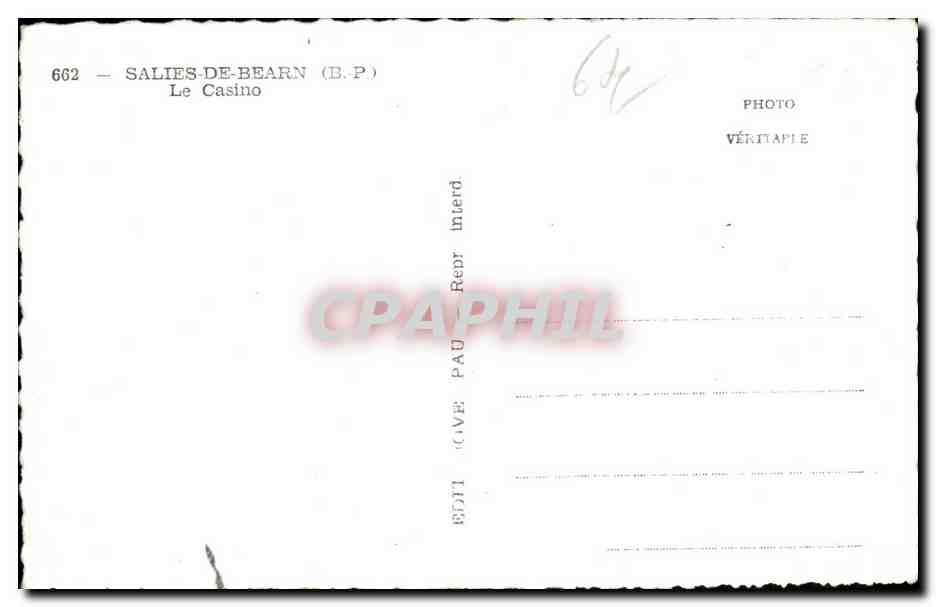 Salies-de-Béarn — Le Casino — Éditeur Véritapie — Reverso