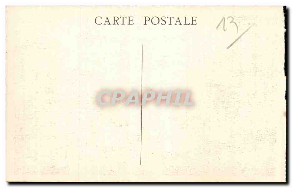 Marseille - La Canebiere - CPA — Rückseite