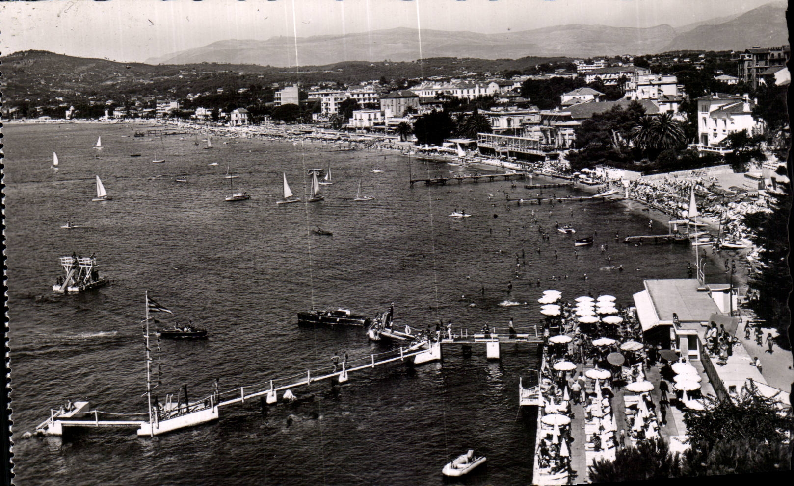 Juan les Pins - Vue Generale prise de l Hotel Belles Rives - CPA