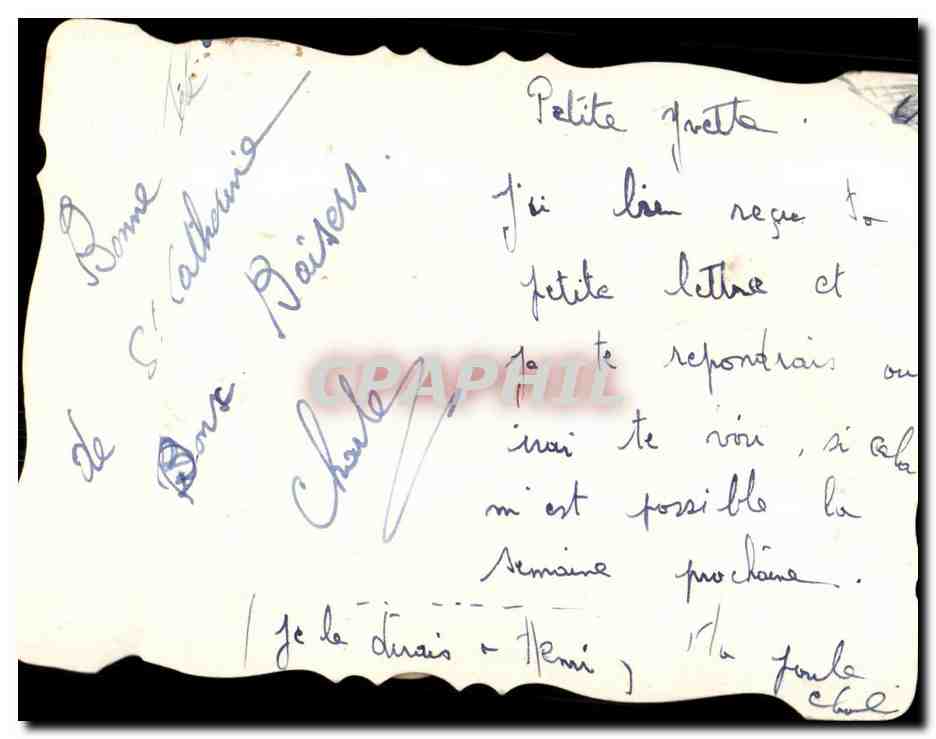 CPA Fantaisie Femme et couple — Rückseite