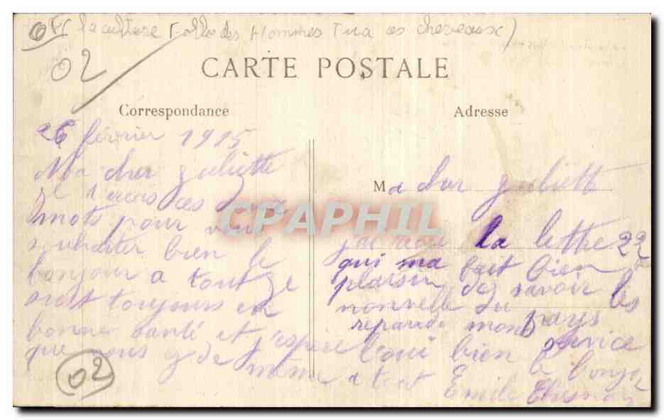 Bôissons — La plaza del Ayuntamiento después de un enfrentamiento entre caballeros ingleses y alemanes — L. C. H. París — Reverso