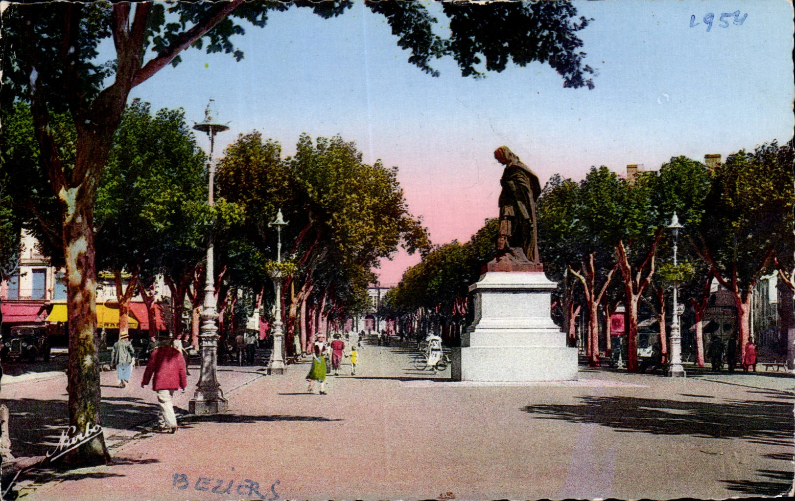 Béziers — Statue de Paul Riquet sur les Allées — Éditions Narbo