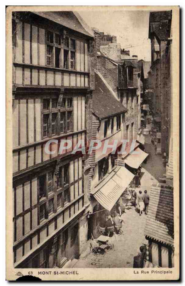 Mont-Saint-Michel — La Rue Principale — CPAPHIL n° 53