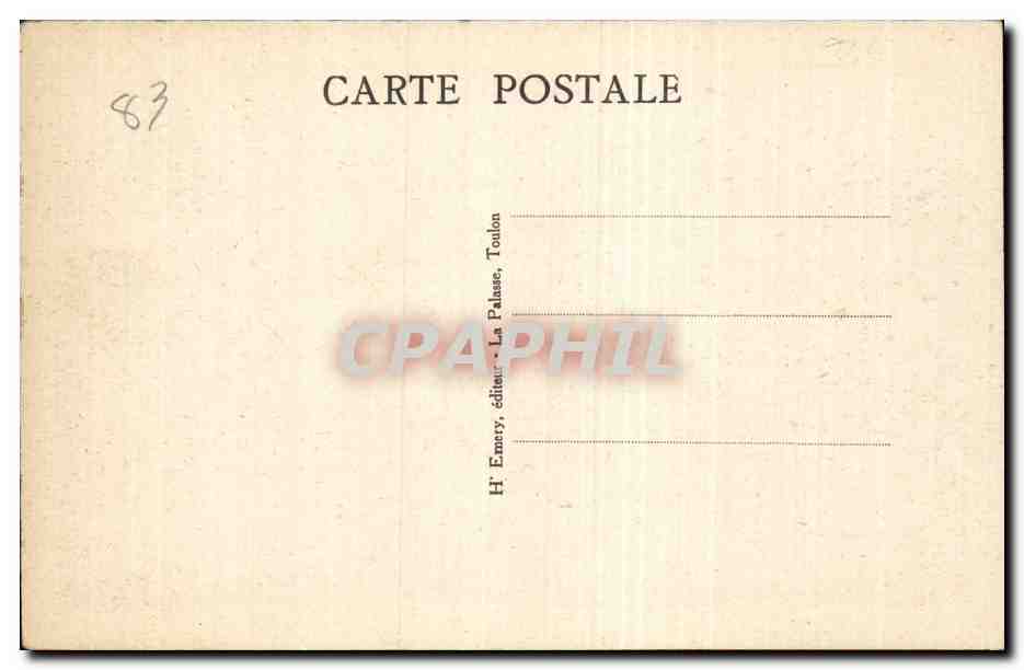 CPA Toulon Vue d ensemble Le petit rang et la rade — Verso