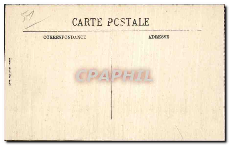 Bataille de la Marne — Assaut du village d'Élincourt — Vise Paris n°14 — Achterkant