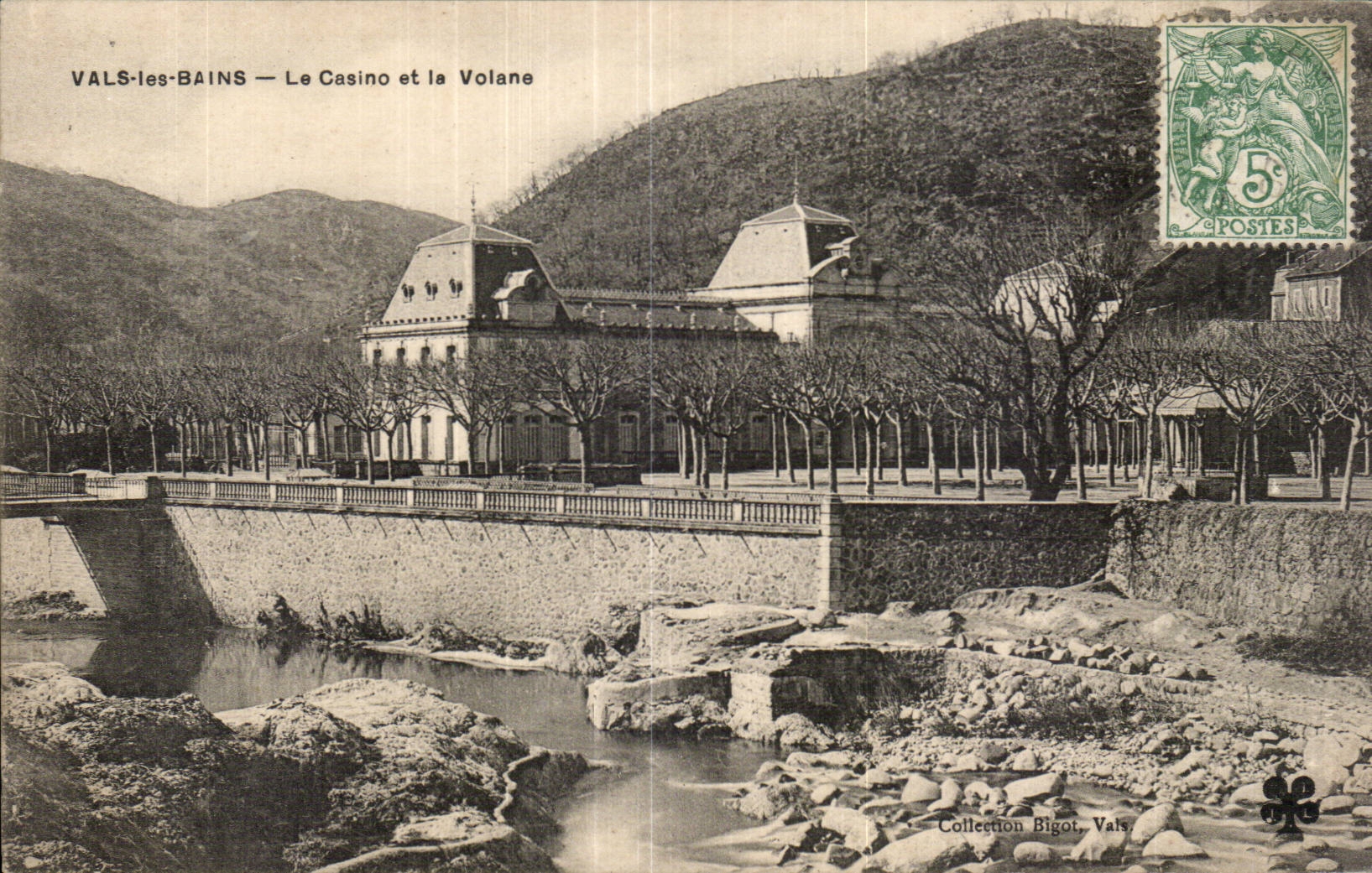 CPA Vals les Bains Le casino et la Volane 