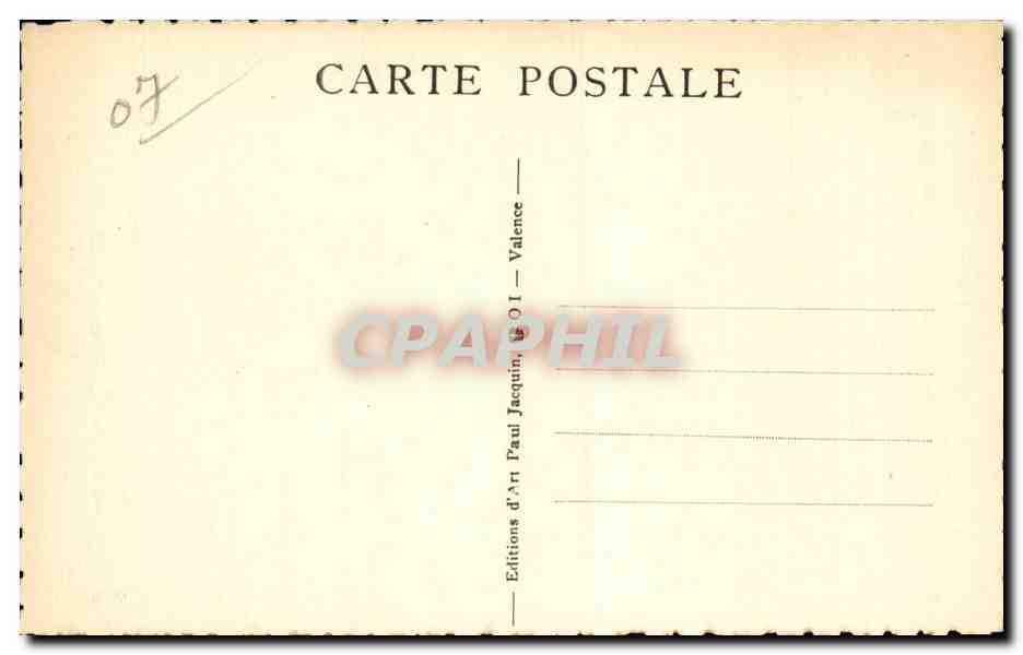 Valls-les-Bains — La plage sur la Volane — Photo Paul Jacquin, Valence, n°6 — Verso