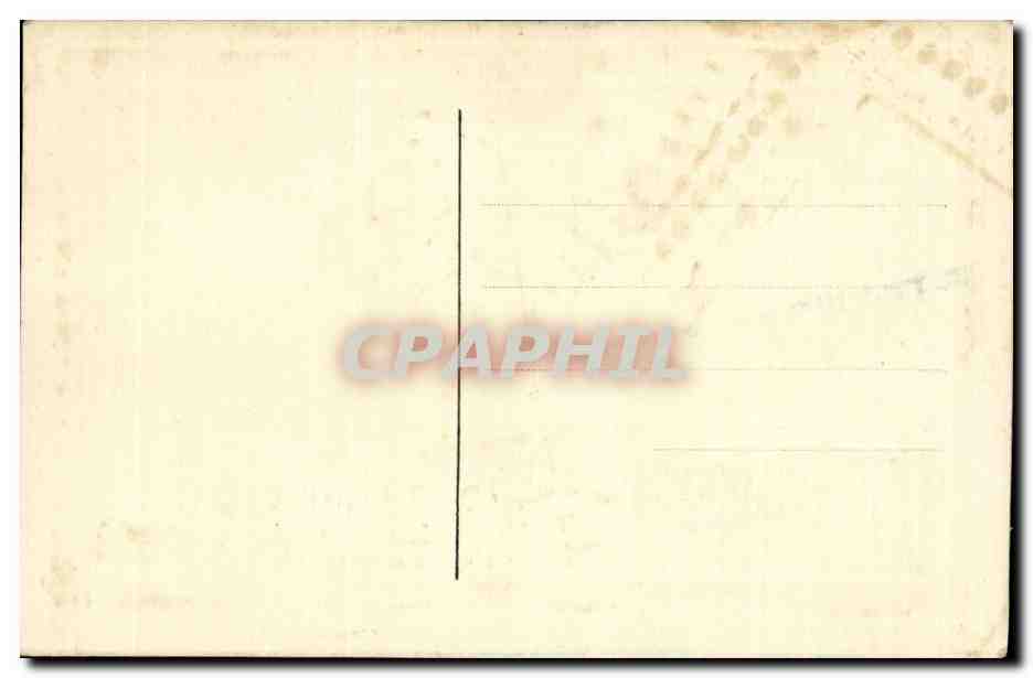 Carte postale brodée — bouquet de fleurs et ruban — dédiée à la mère — Rückseite