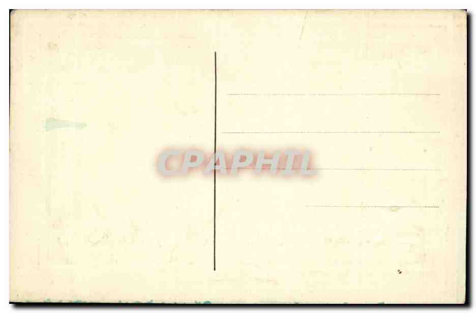 CPA Fantaisie Decor brode Souvenir de France — Verso