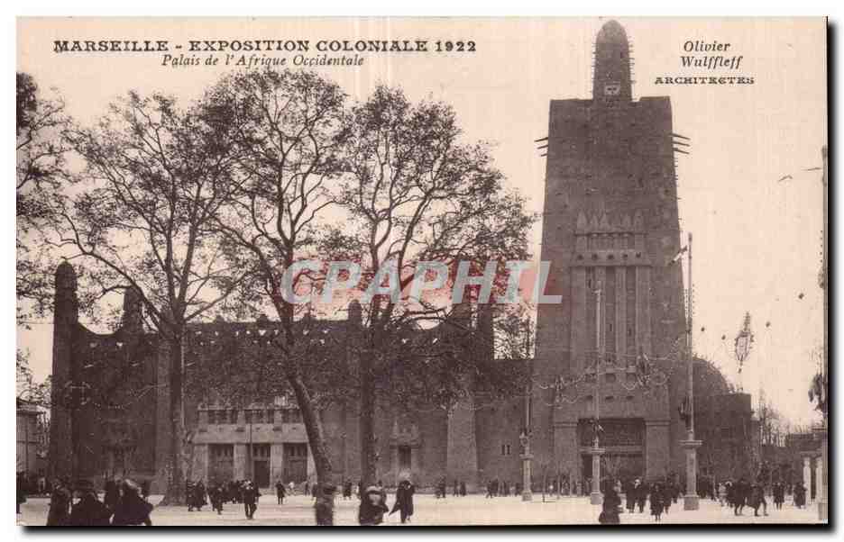 CPA Marseille Exposition coloniale 1922 Palais de l Afrique Occidentale