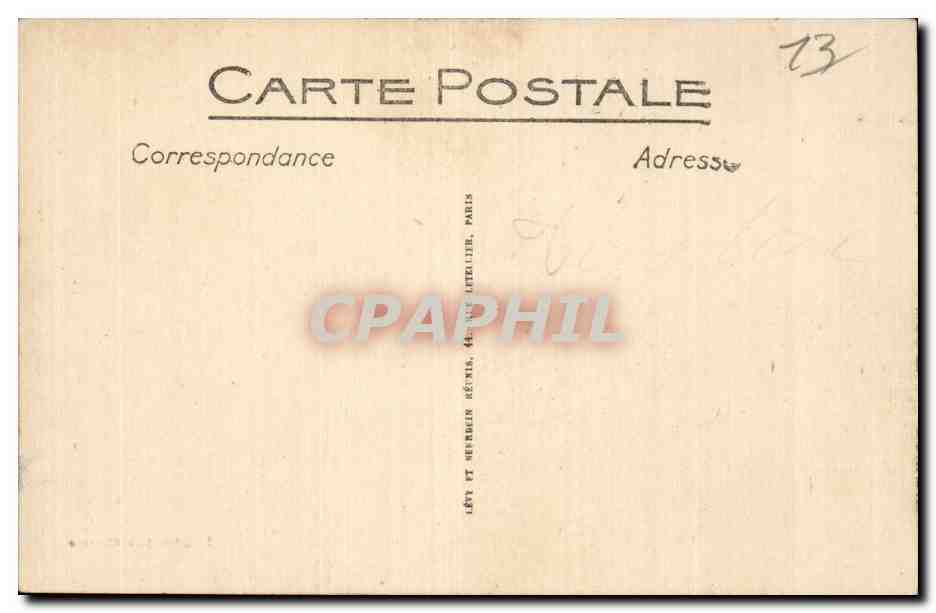 CPA Marseille Exposition coloniale 1922 Palais de la Tunisie — Rückseite