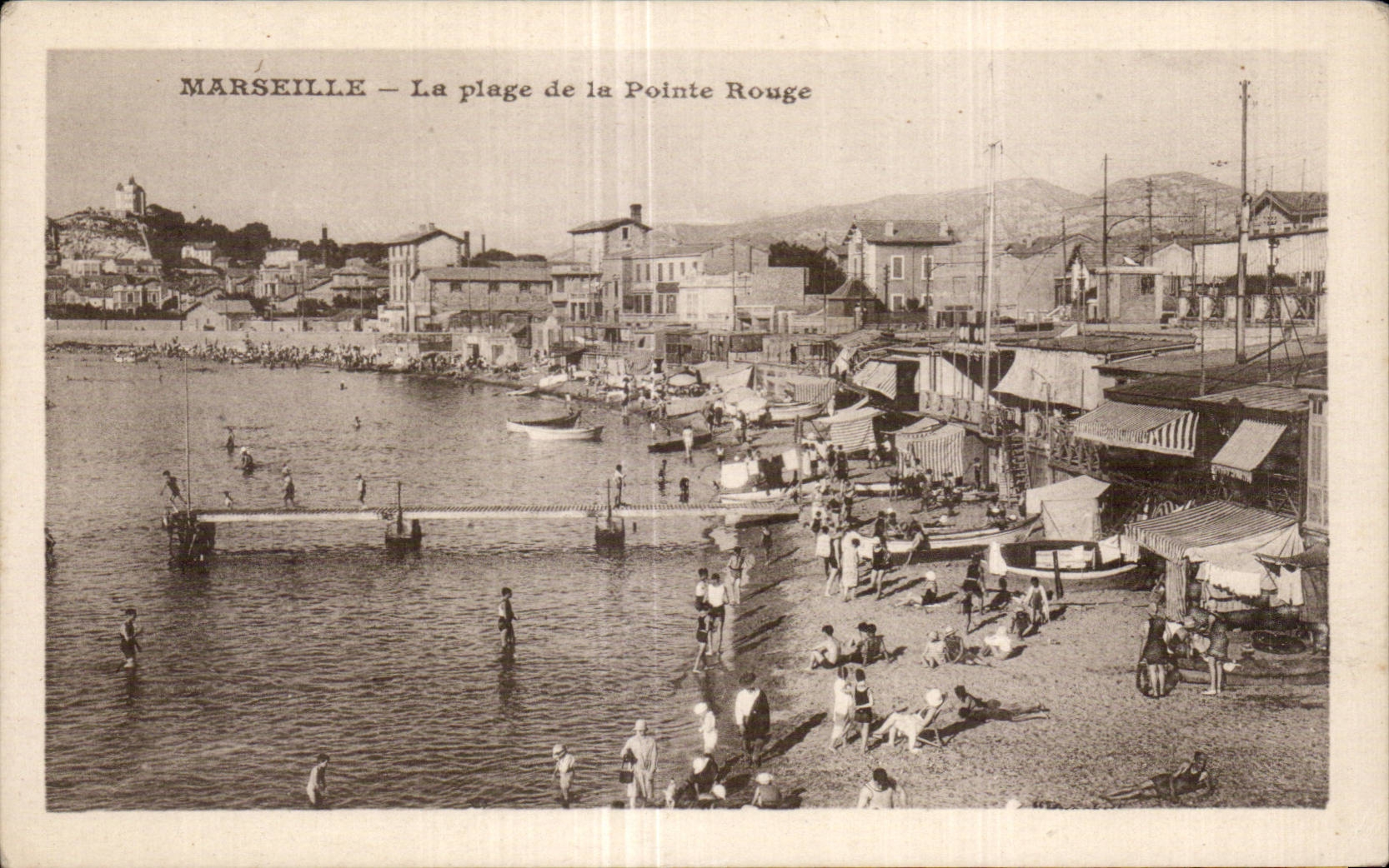 CPA Marseille La plage de la pointe rouge