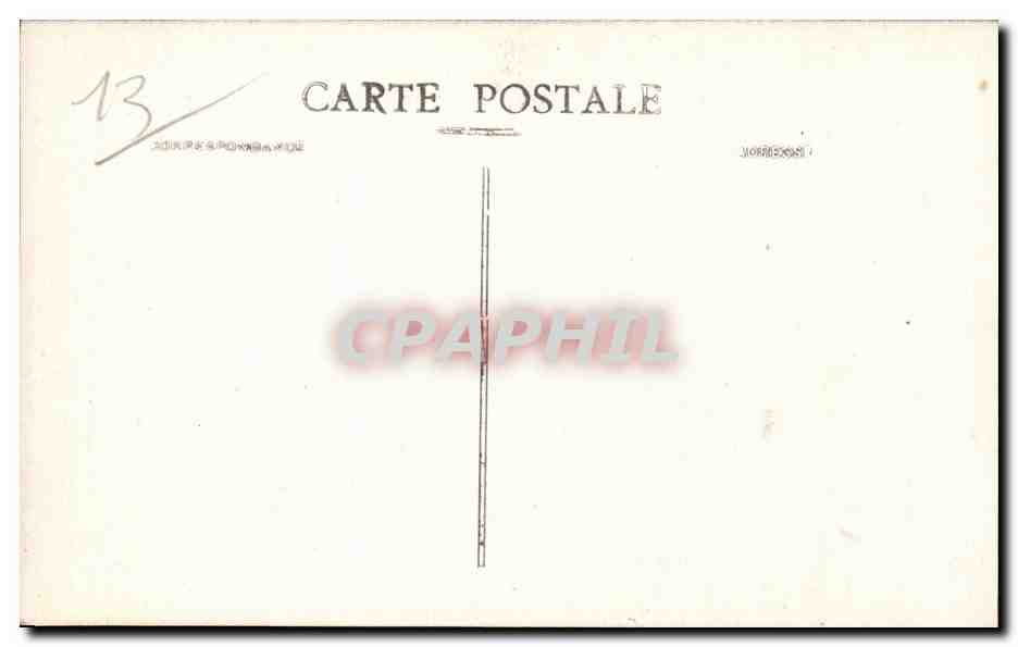 CPA Maison de retraite PLM La gorge noire Marseille La salle a manger — Rückseite
