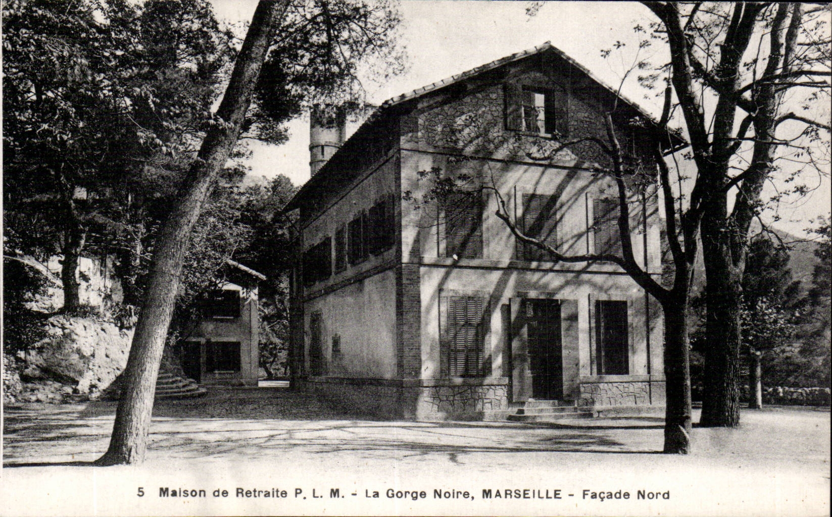 Maison de Retraite P.L.M. - La Gorge Noire, Marseille - Façade Nord