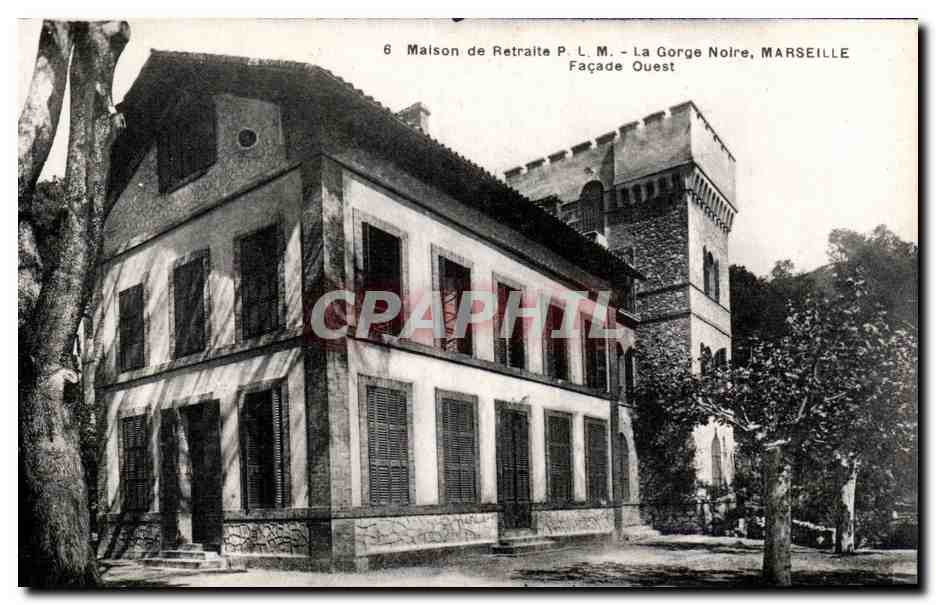 CPA Maison de retraite PLM La gorge noire Marseille Facade Ouest