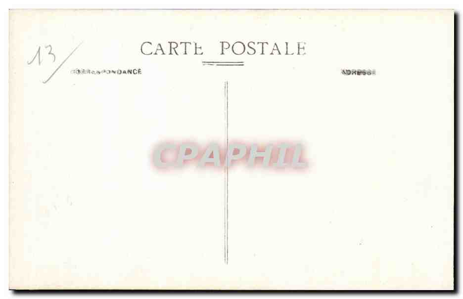 CPA Maison de retraite PLM La gorge noire Marseille Facade Ouest — Rückseite