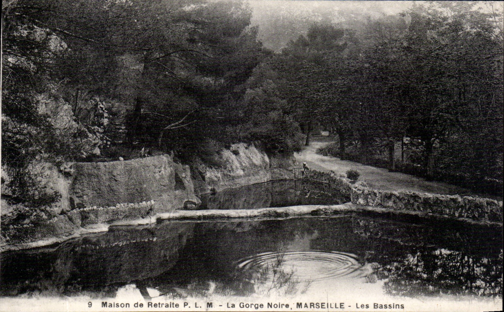 CPA Maison de retraite PLM La gorge noire Marseille Les bassins 