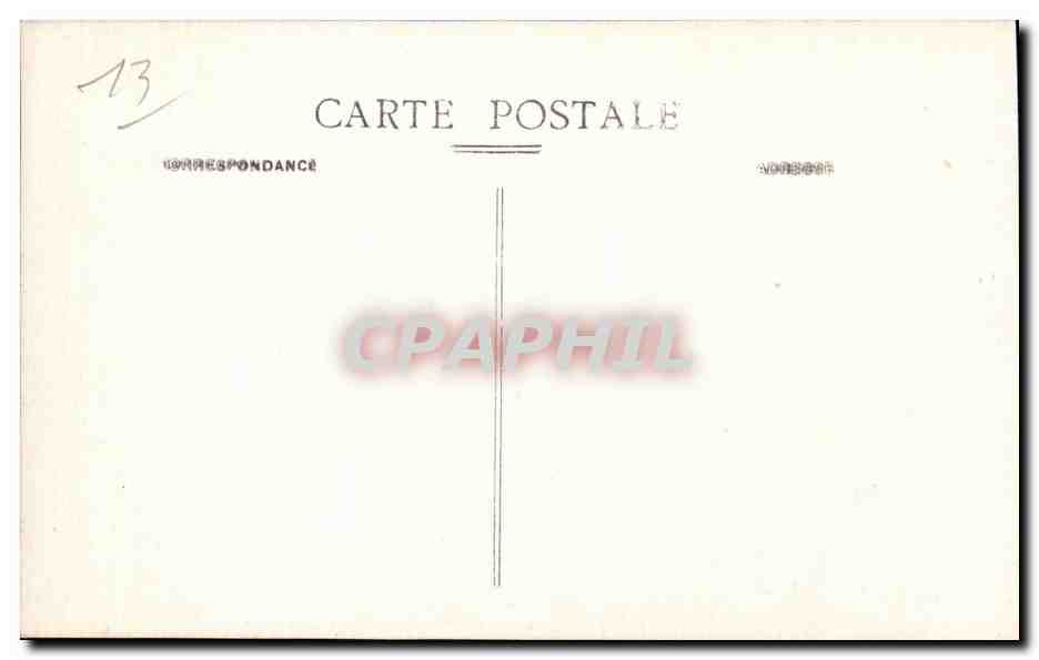 CPA Maison de retraite PLM La gorge noire Marseille Les bassins  — Verso