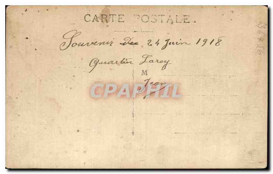 Groupe de soldats — Campement en forêt — Carte postale — Reverso