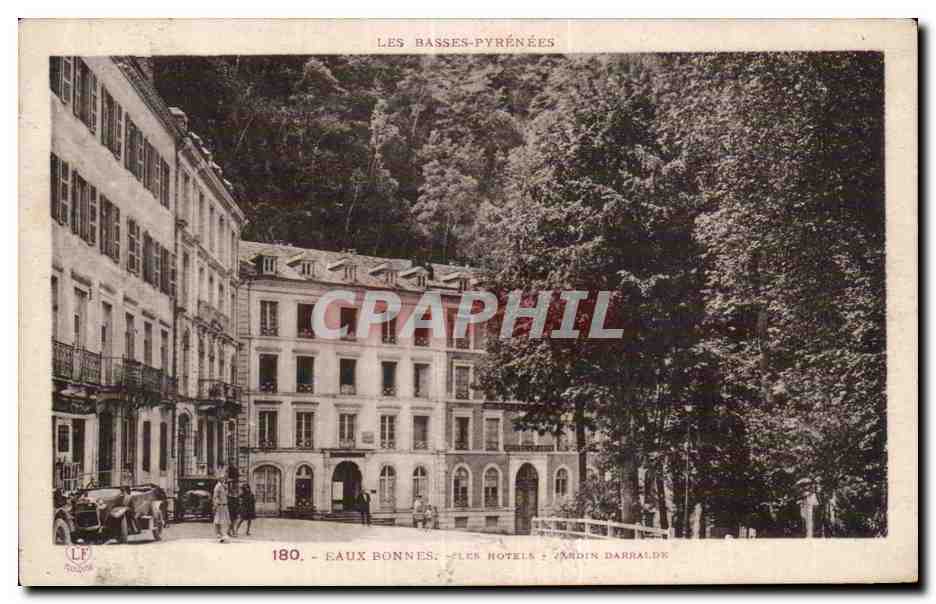 CPA Eaux Bonnes Les hotels Jardin Darralde
