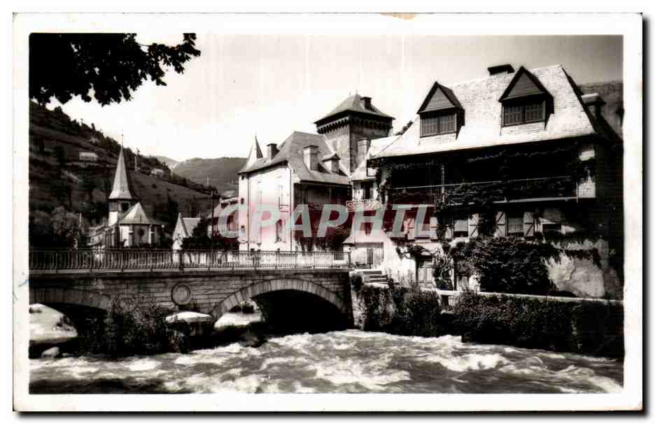Arreau (H.P.) Vallée d'Aure — Vieilles Maisons au bord de la Neste — Edition Photo Duault, Lourdes